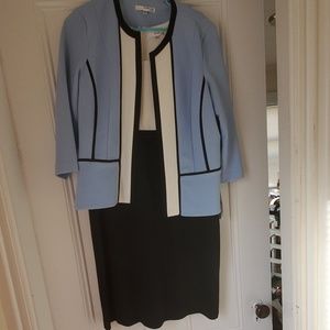 Blue jacket dress set